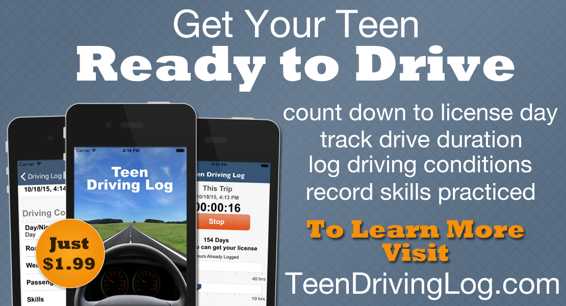 Teen Driving Log iPhone app - link to app page