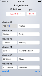 Light Pad server settings